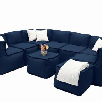 MODULTEX textil moduláris szett 7-8 személyes (sötétkék) kép