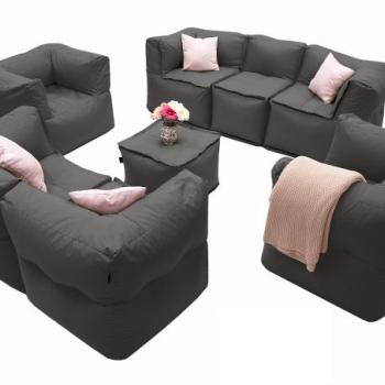 MODULTEX textil moduláris szett 7 személyes (szürke-barna) kép