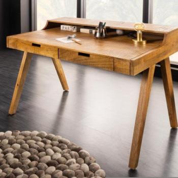 MONSOON barna mangófa íróasztal 120cm kép