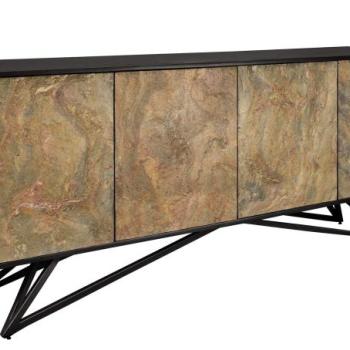 MONTAIN SOUL akácfa kőhatású tálalószekrény kép