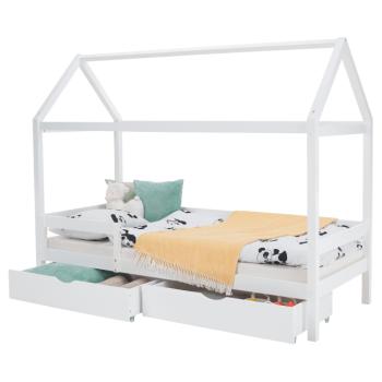 Montessori ágy, 90x200, fehér, tömör, NOEMA kép