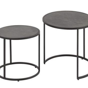 MOUNTAIN SOUL fekete kávézóasztal szett 2db/szett kép