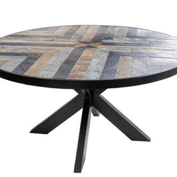 MOUNTAIN SOUL többszínű kerek étkezőasztal 140cm kép