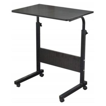 Mozgatható asztal laptop, tablet vagy könyv számára 80 x 40 cm fekete kép