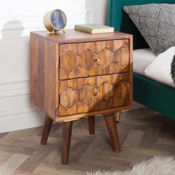 MYSTIC LIVING rózsafa éjjeliszekrény 56cm kép