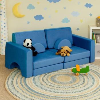 Nagy moduláris gyermek kanapé - kék kép