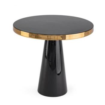 NANDIKA fekete acél lerakóasztal 51x51cm kép