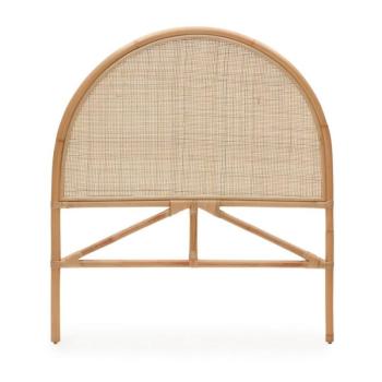 Natúr színű rattan ágytámla 98x110 cm Quiterie – Kave Home kép