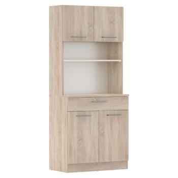 Négyajtós szekrény, sonoma tölgy, DOMIS NEW kép