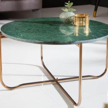 NOBLE zöld márvány dohányzóasztal 62cm kép