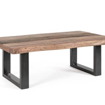 NOTTINGHAM barna akácfa dohányzóasztal 120cm kép