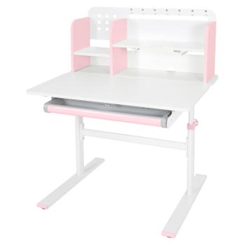 Növekvő íróasztal, rózsaszín/fehér, ADAN kép