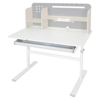 Növekvő íróasztal, szürke/fehér, ODIN kép