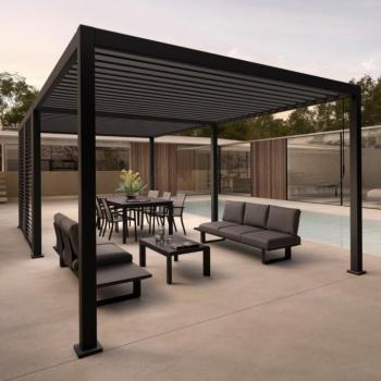 OCEAN antracit pergola 3x4 m - SZÉPSÉGHIBÁS kép