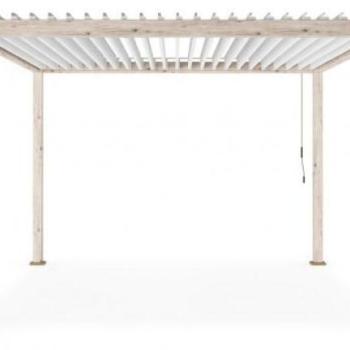 OCEAN rusztikus tölgy pergola 3,6x3,6 m kép