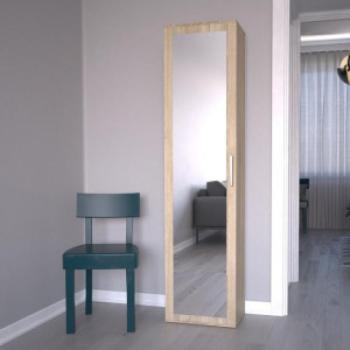 Odell Duo tükrös szekrény, 50x180x35 cm, sonoma kép