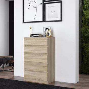 Odell M5 fiókos szekrény, 70x109,5x40 cm, sonoma kép