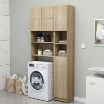 Odell Marpol nyitott polcos fürdőszobai szett, 96x180x30 cm, sonoma kép