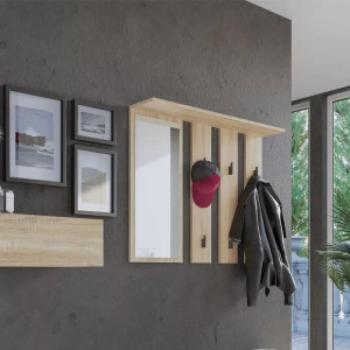 Odell Parma tükrös fogas, 100x81,5x15 cm, sonoma kép