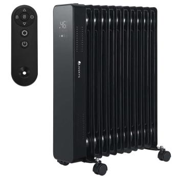 OH125BW2 olajradiátor termosztáttal, LEDdel 2500W teljesítménnyel fekete kép