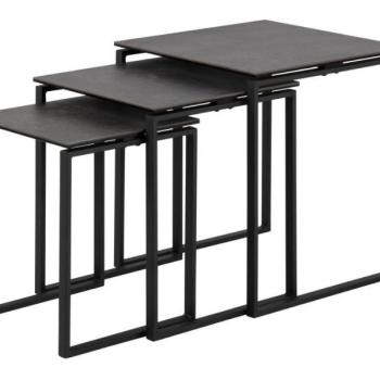 Oldalsó asztalok szett Oakland 522 (Fekete) kép