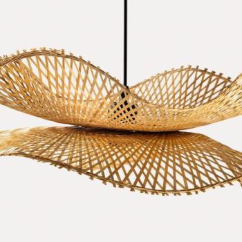 ORGANIC LIVING bambusz függőlámpa 70cm kép