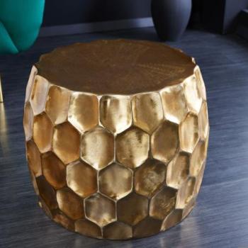 ORGANIC ORIENT arany alumínium dohányzóasztal 55cm kép