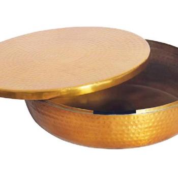 ORIENT alumínium-arany tál fedéllel 40 cm kép