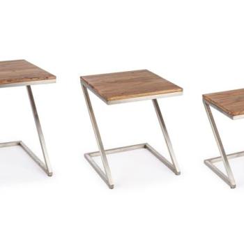 OSBERT 3 részes dohányzóasztal 45x45cm kép