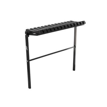 Összecsukható pad temetőbe – 86 cm – Fekete kép