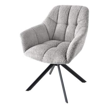 PAPILLON szürke bouclé forgószék kép