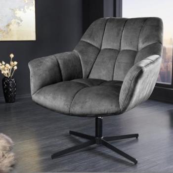 PAPILLON szürke szövet fotel 80-90cm kép