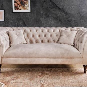 PARIS CHESTERFIELD bársony kanapé 225cm kép