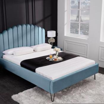 PEARL aquamarin franciaágy 140x200cm kép