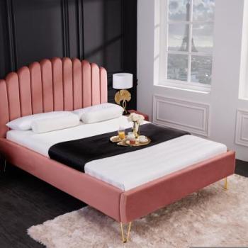 PEARL rózsaszín franciaágy 140x200cm kép