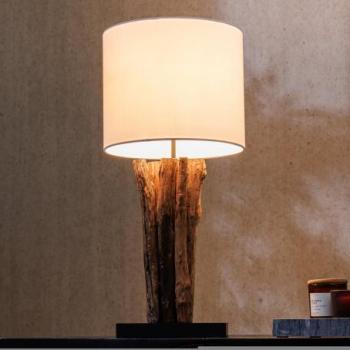 PERIFERE barna fa asztali lámpa 60cm kép