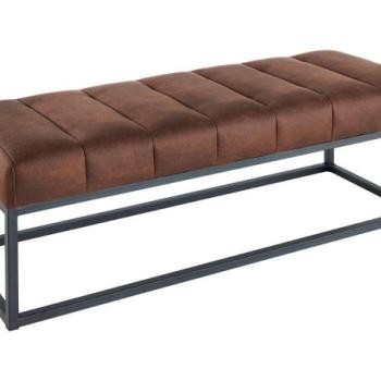 PETIT BEAUTÉ mikroszálas antik barna ülőpad 110cm kép