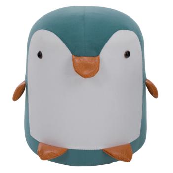 Pingvin alakú puff, kék/fehér, RAINO kép