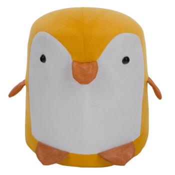 Pingvin alakú puff, sárga/fehér, RAINO kép