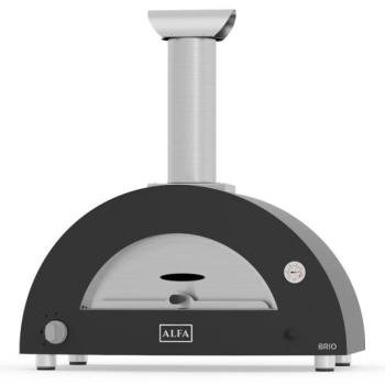 Pizza sütő BRIO HYBRID gázra és fára - silver black kép