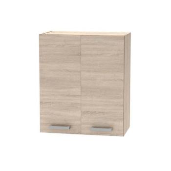 PLUS barna mdf kétajtós felső konyhaszekrény 60cm kép