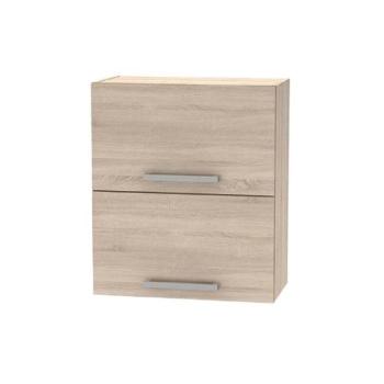 PLUS II barna mdf kétajtós felső konyhaszekrény 60cm kép