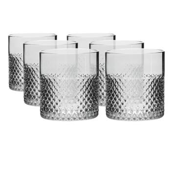 Poharak whiskyre/vízre, 6 db-os szett, 200 ml, füstös üveg, AVEIRO TYP 1 kép