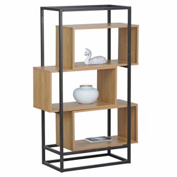 Polcállvány, tölgy/fekete, KELIN kép