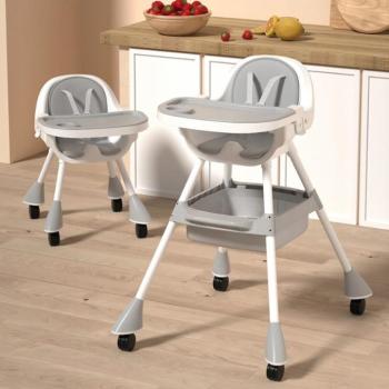 Praktikus gyermek etetőszék 3in1 szürke kép