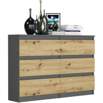 Praktikus komód R-120 - különböző színű változatokban antracit mix artisan kép