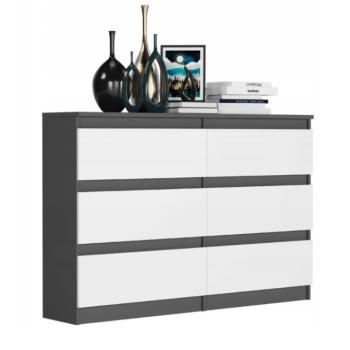 Praktikus komód R-120 - különböző színű változatokban antracit mix fehér kép