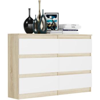 Praktikus komód R-120 - különböző színű változatokban sonoma mix fehér kép