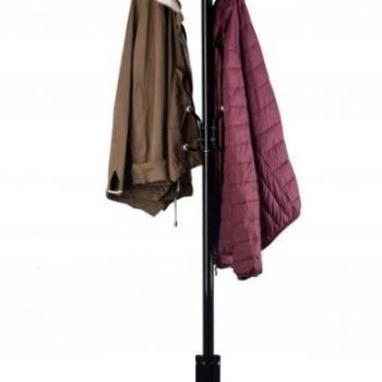 Praktikus ruhatartó állvány fekete színben kép