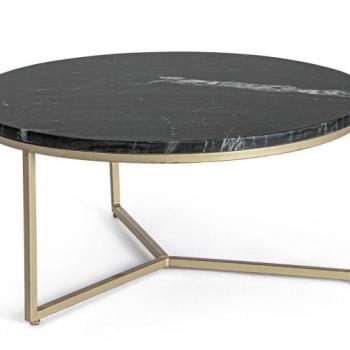 PRESCOTT II fekete márvány dohányzóasztal 68cm kép